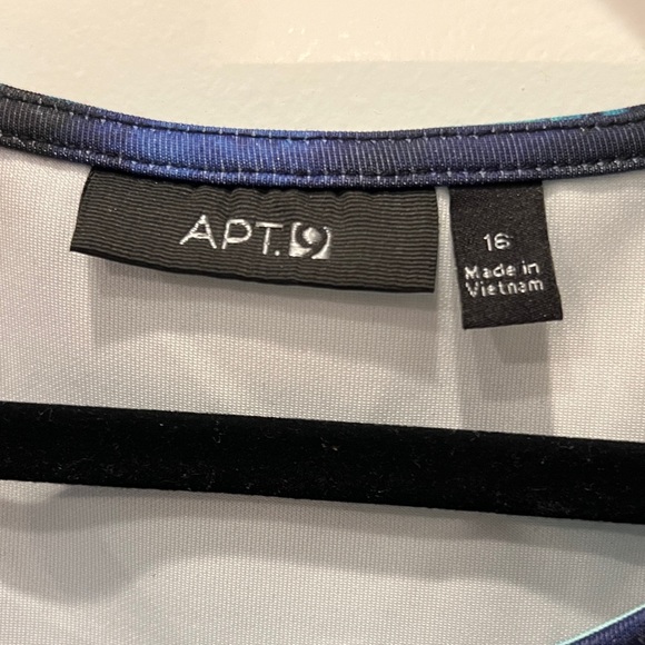 Apt 9 Vibrant Blue Dress with Pockets Size 16 - Picture 4 of 5